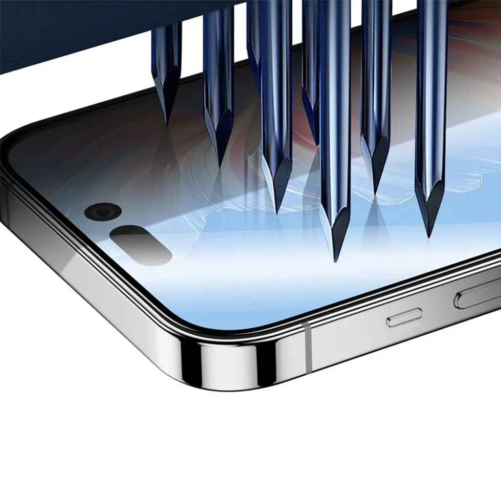 Rixus Clear HD Full Curved Edge Tempered Glass beskyttelsesglas til iPhone 17 Pro og 18 Pro, billede 4