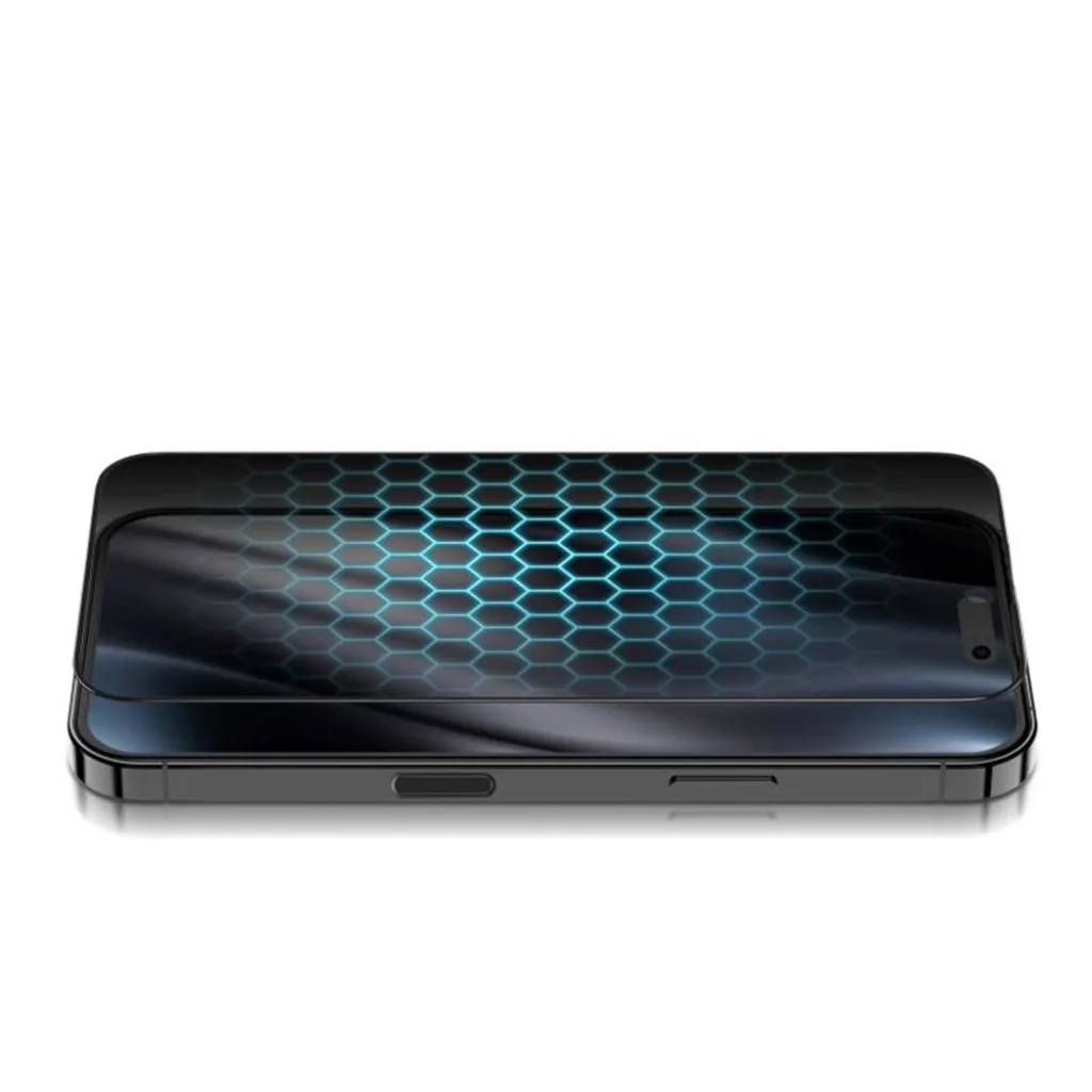 Rixus Privacy Full Curved Edge Tempered Glass beskyttelsesglas til iPhone 18 Pro, billede 4