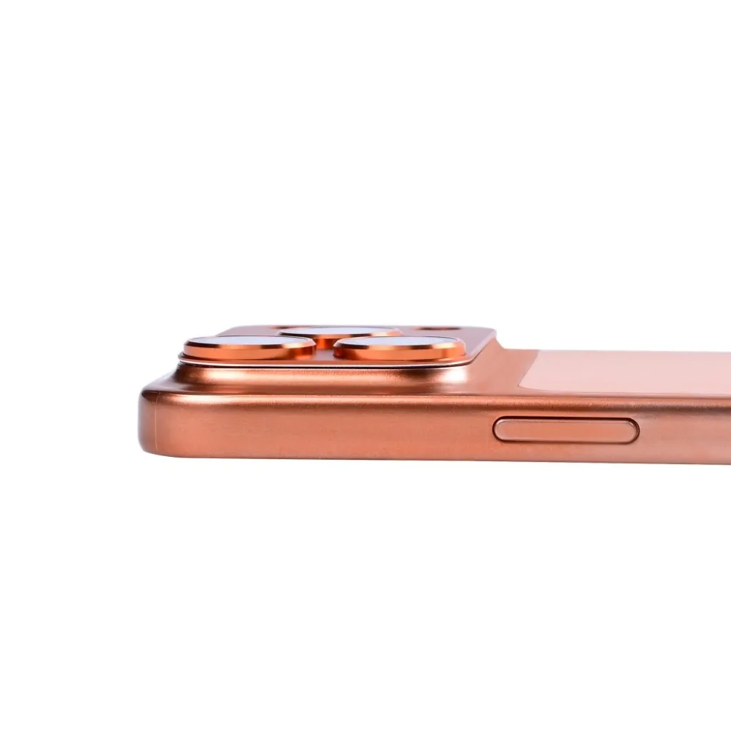 Rixus Ultra Clear Camera Protection beskyttelsesglas til iPhone 17 Pro Max, orange, billede 5