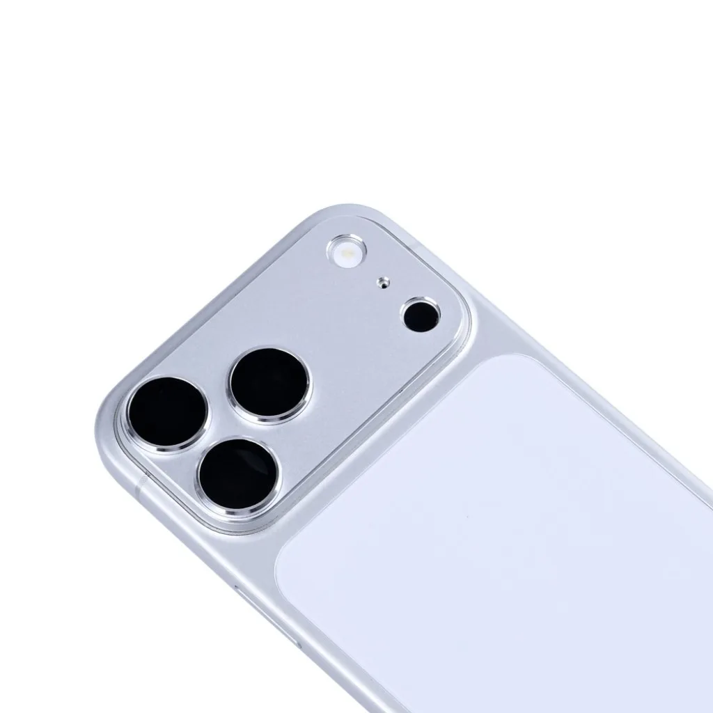 Rixus Ultra Clear Camera Protection beskyttelsesglas til iPhone 17 Pro, sølv, billede 4