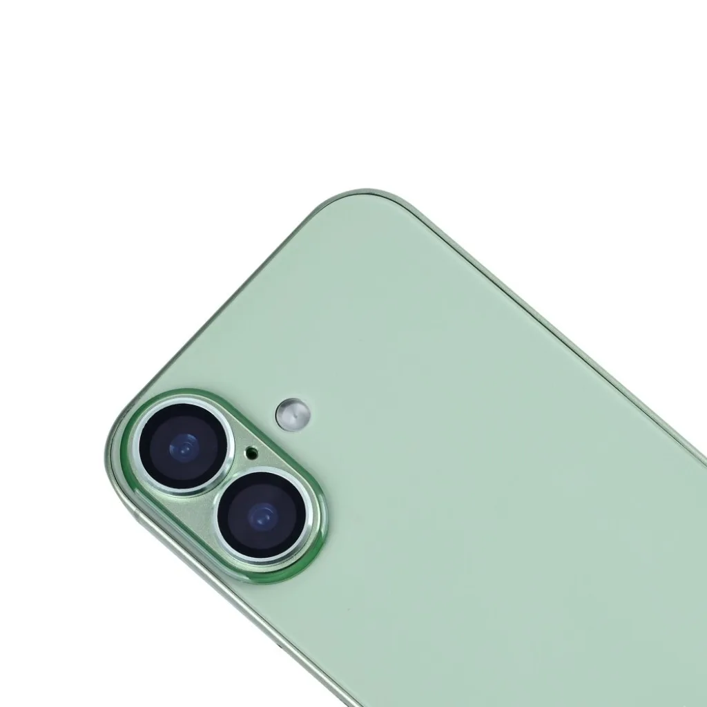 Rixus Ultra Clear Camera Protection beskyttelsesglas til iPhone 17, grøn, billede 4