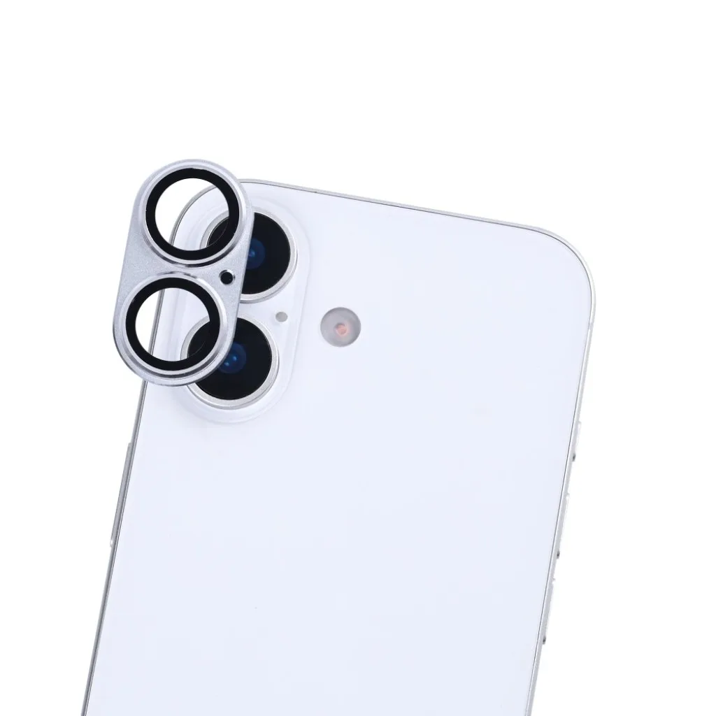 Rixus Ultra Clear Camera Protection beskyttelsesglas til iPhone 17, hvid, billede 3