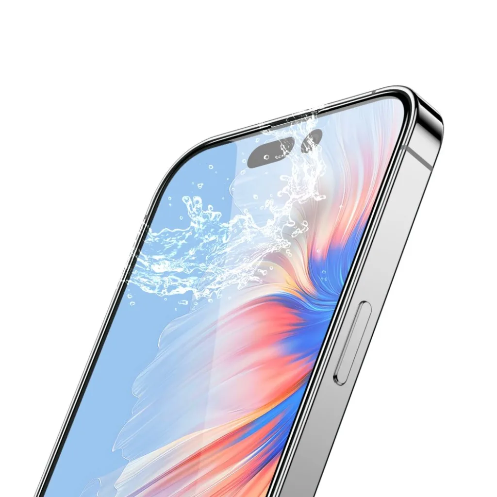 Rixus Clear HD Full Curved Edge beskyttelsesglas til iPhone 16 Pro Max, billede 5