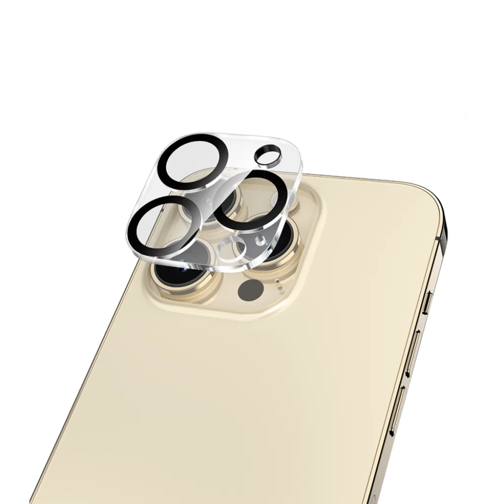 Rixus Clear HD Camera beskyttelsesglas til iPhone 16 Pro og 16 Pro Max, sort, billede 3