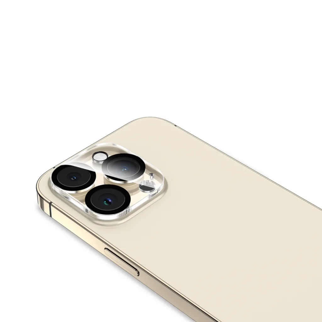 Rixus Clear HD Camera beskyttelsesglas til iPhone 16 Pro og 16 Pro Max, sort, billede 4