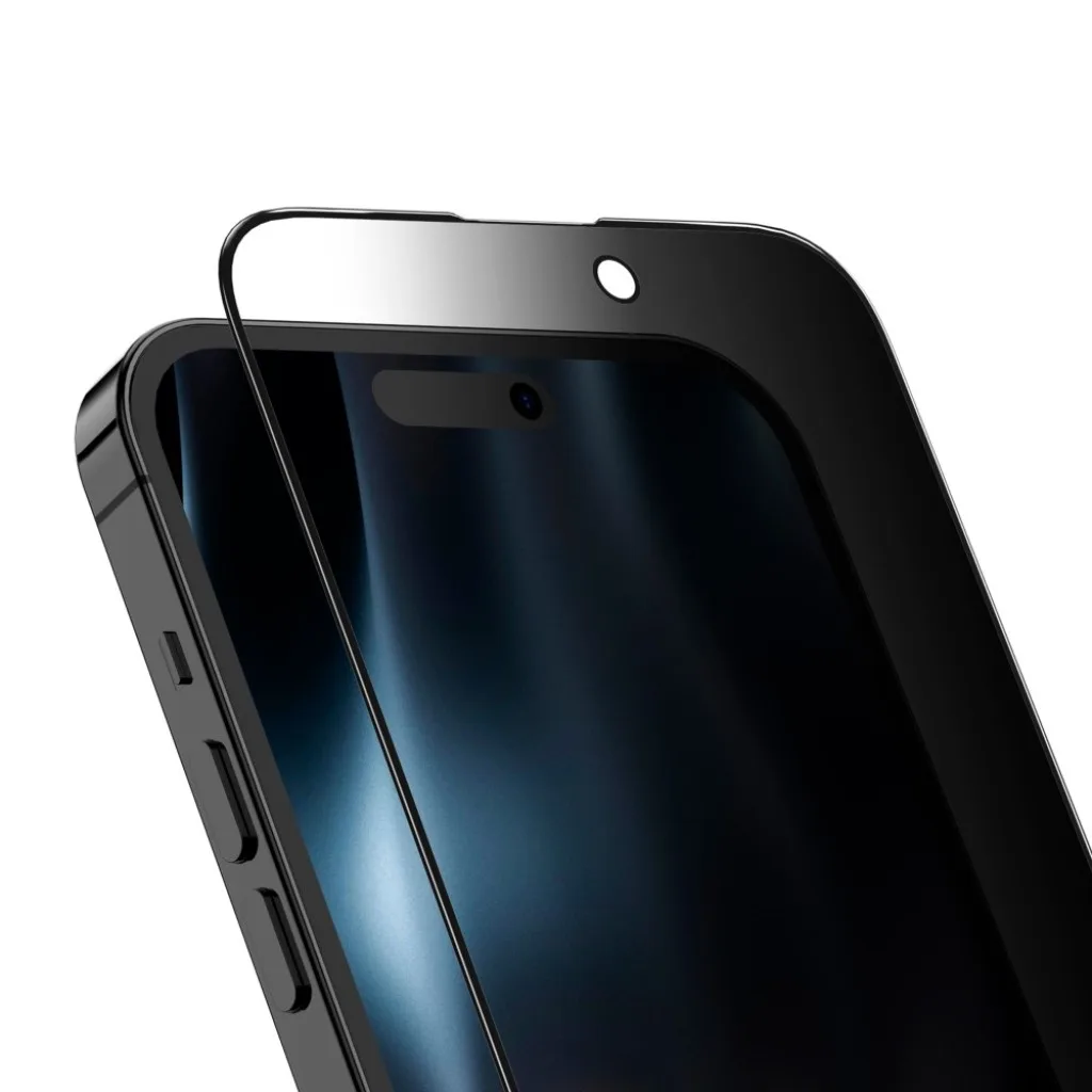Rixus Privacy Full Curved Edge beskyttelsesglas til iPhone 16 Pro Max, billede 3