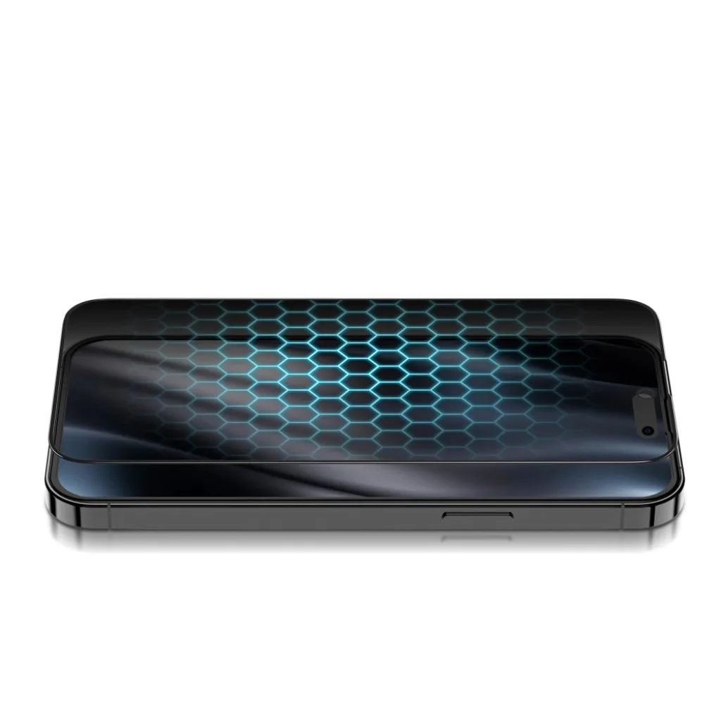 Rixus Privacy Full Curved Edge beskyttelsesglas til iPhone 16, billede 4