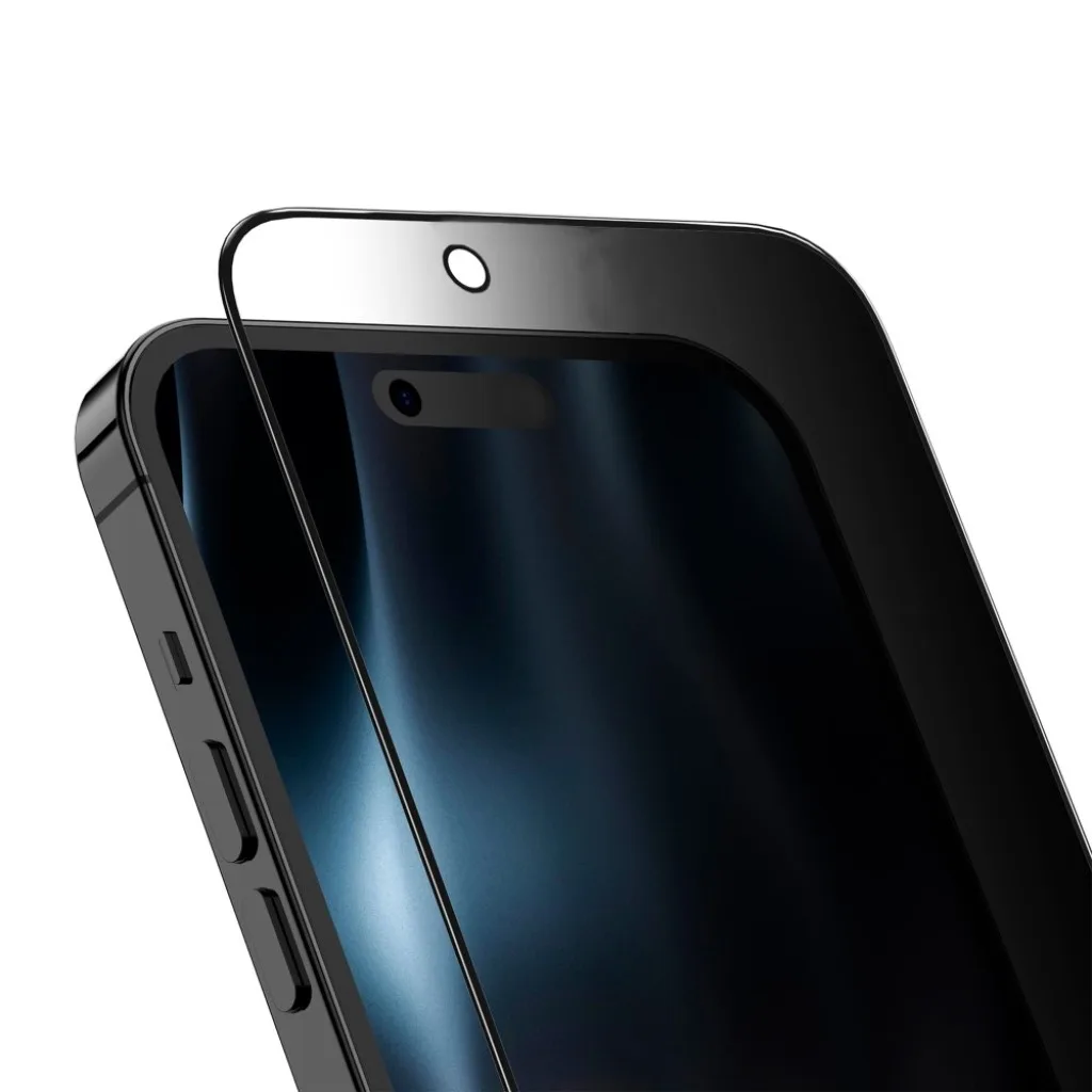 Rixus Privacy With Fit Box beskyttelsesglas til iPhone 15, billede 4