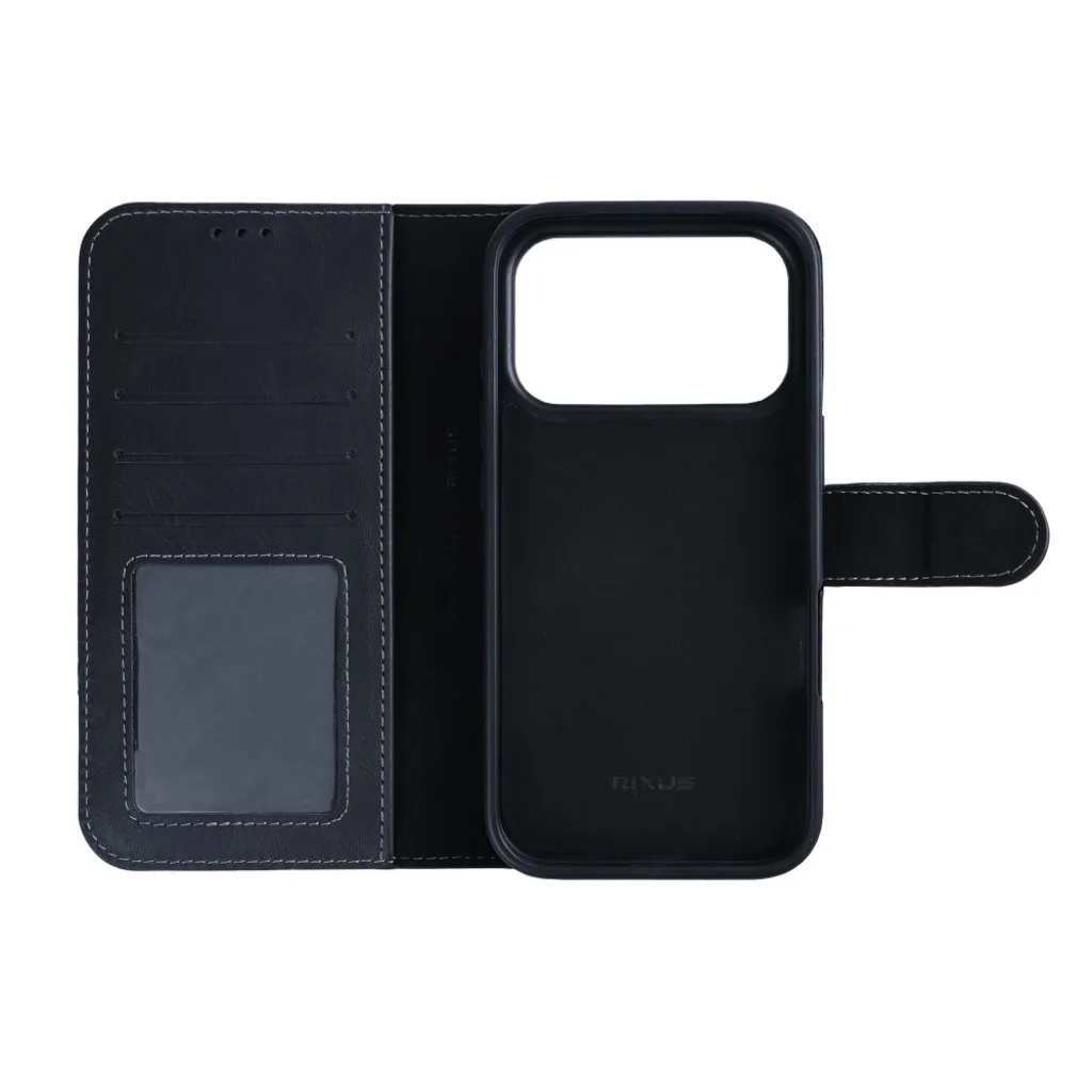 Rixus Duo pungcover med aftageligt cover med MagSafe til iPhone 17 Pro, sort, billede 2
