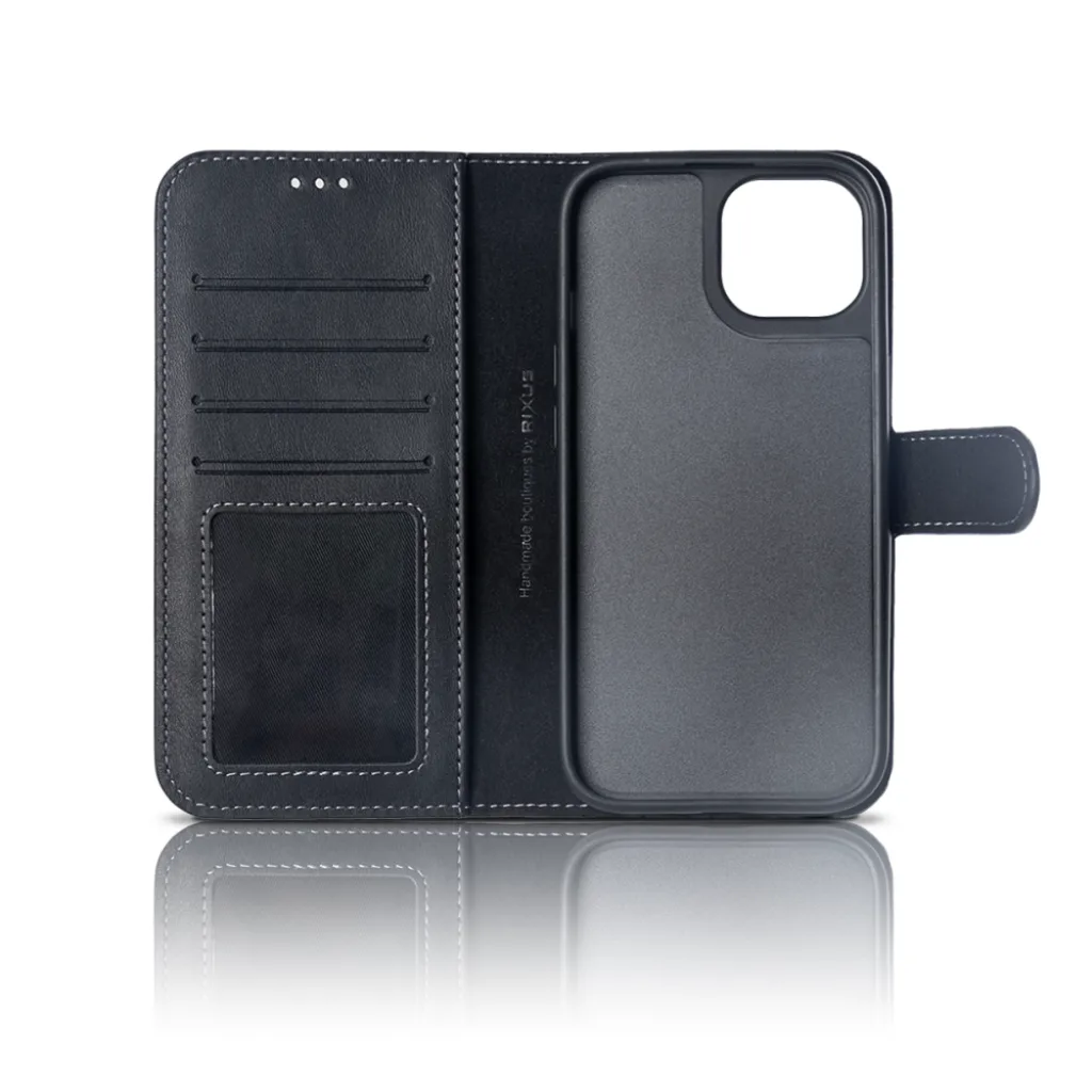 Rixus Duo pungcover med aftageligt cover til iPhone 14, sort, billede 3