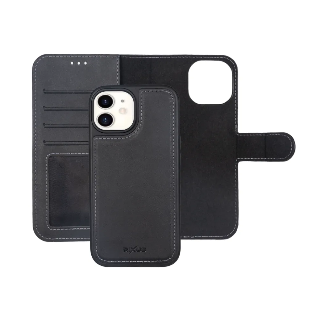 Rixus Duo pungcover med aftageligt cover til iPhone 11, sort, billede 4