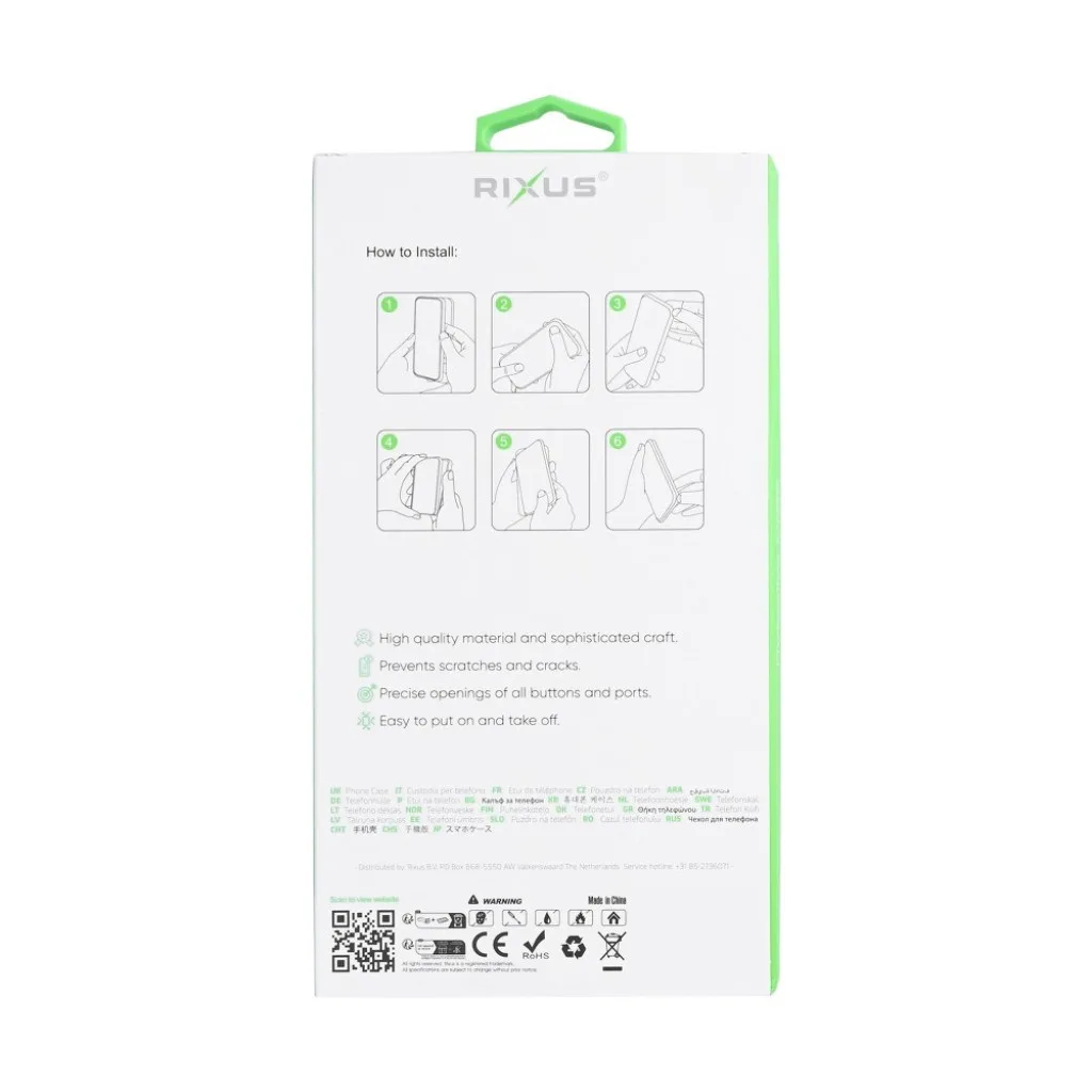 Rixus Anti-Burst cover med MagSafe til iPhone 17 Pro Max og 18 Pro Max, gennemsigtig, billede 5