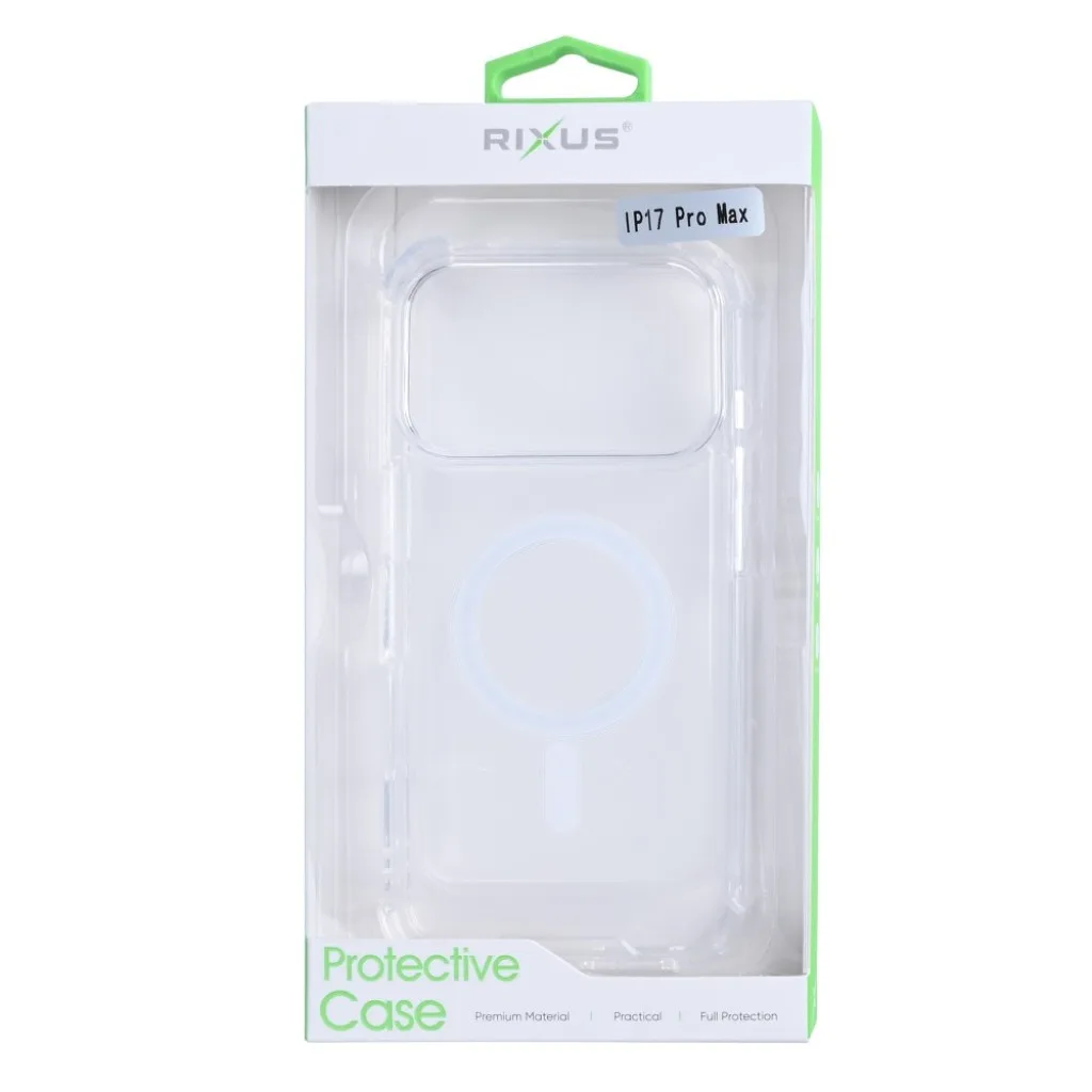 Rixus Anti-Burst cover med MagSafe til iPhone 17 Pro Max, gennemsigtig, billede 4