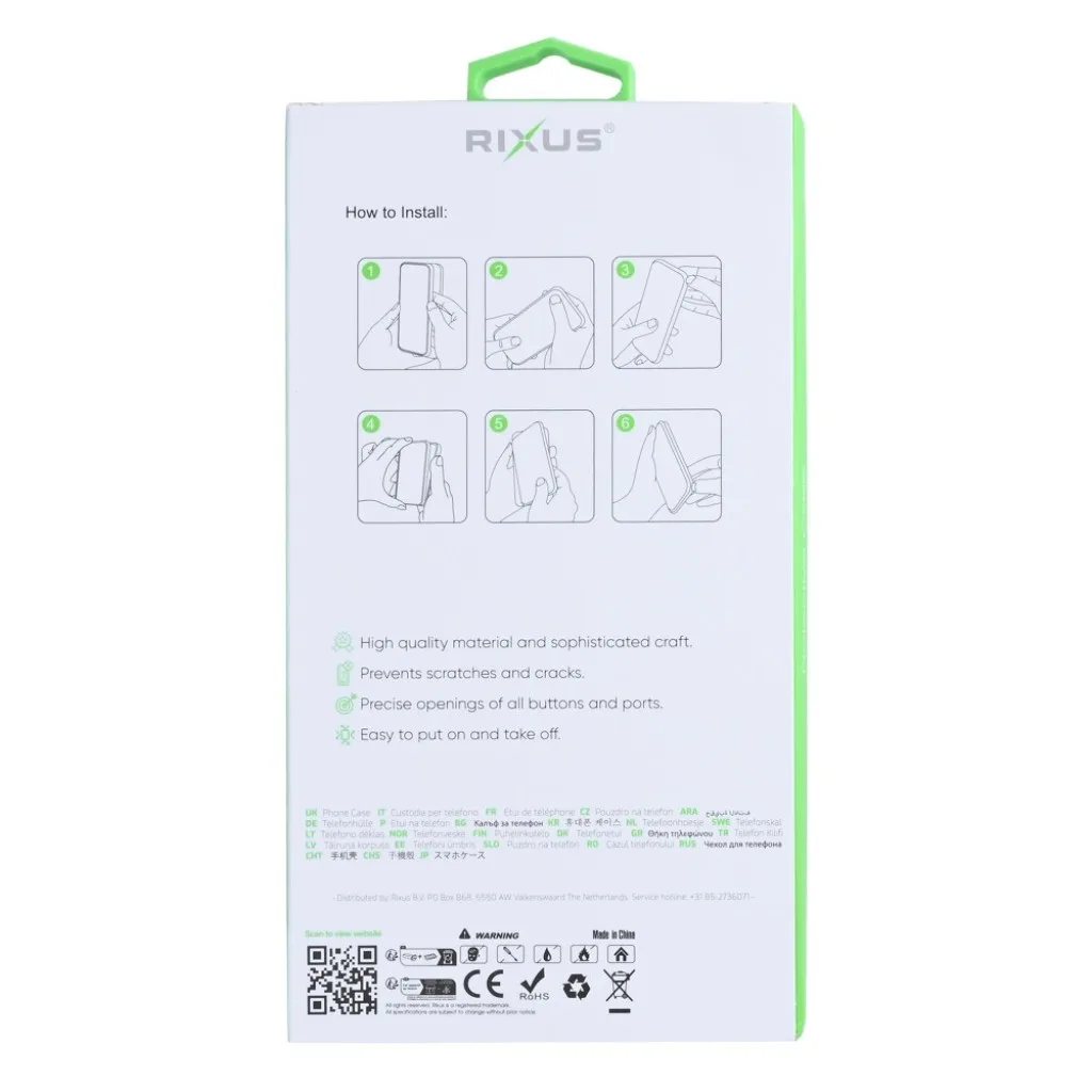 Rixus Anti-Burst cover med MagSafe til iPhone 17 Pro Max, gennemsigtig, billede 5