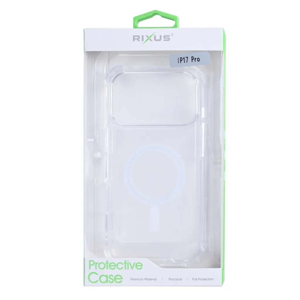 Rixus Anti-Burst cover med MagSafe til iPhone 17 Air, gennemsigtig, billede 4