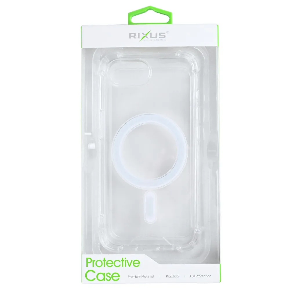 Rixus Anti-Burst cover med MagSafe til iPhone 16e og 17e, gennemsigtig, billede 4