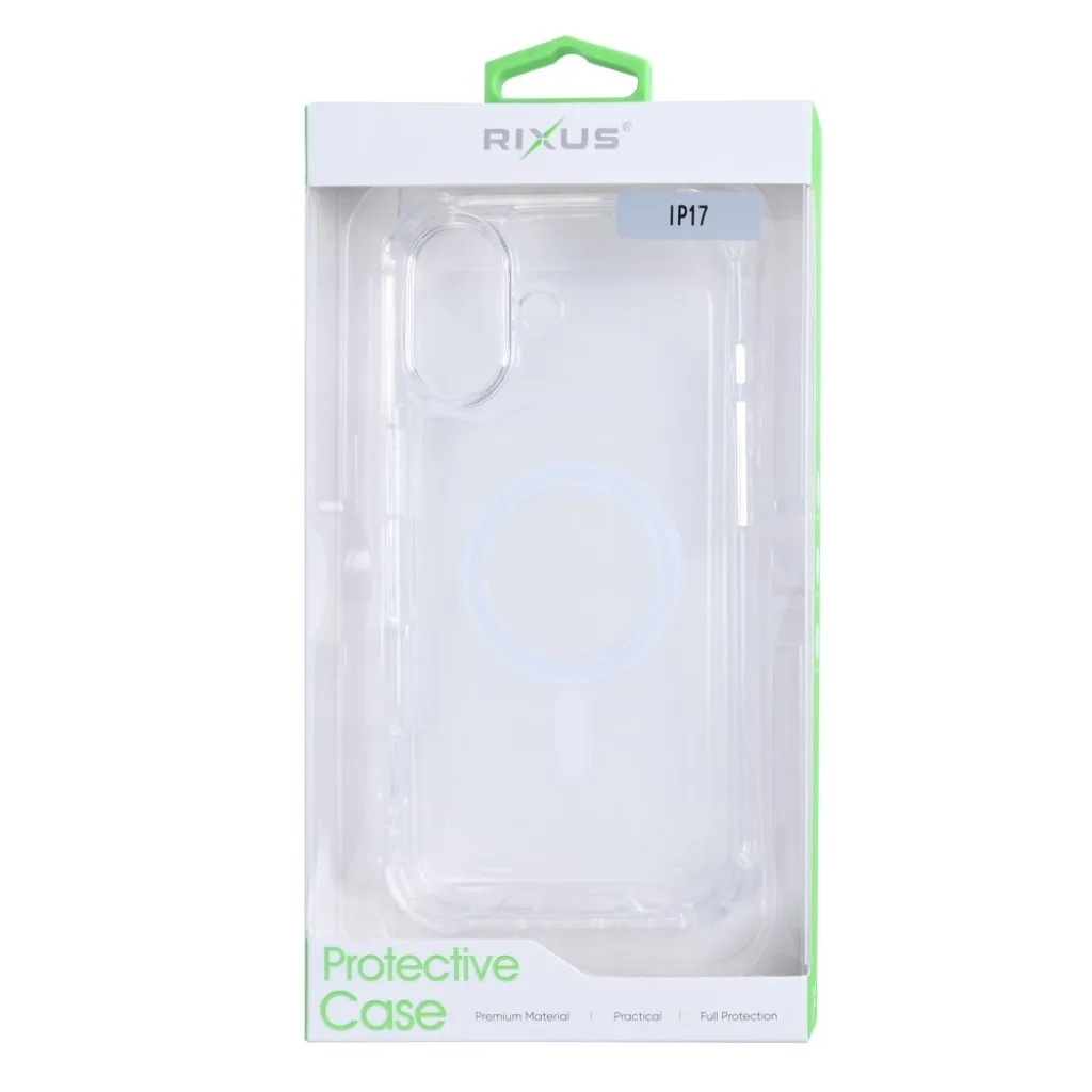 Rixus Anti-Burst cover med MagSafe til iPhone 17, gennemsigtig, billede 4