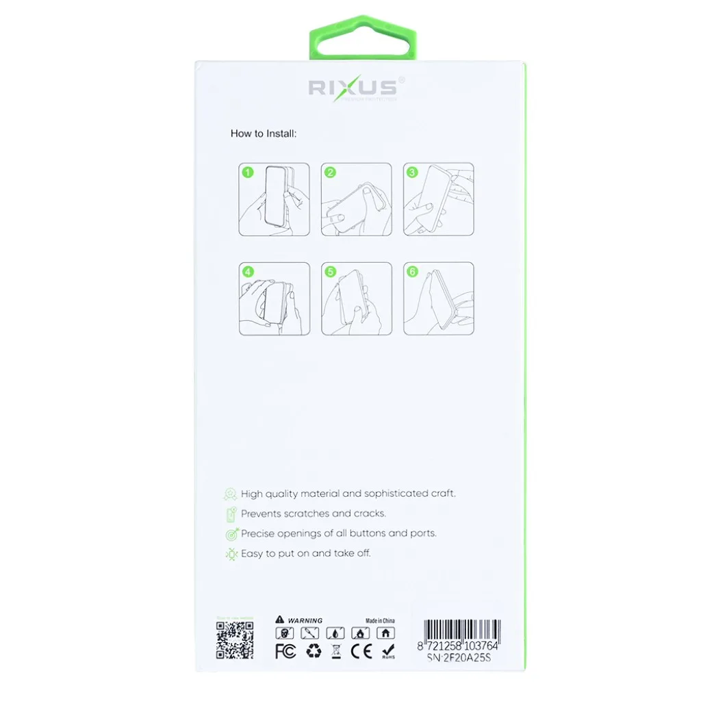 Rixus Anti-Burst cover med MagSafe til iPhone 16e og 17e, gennemsigtig, billede 5