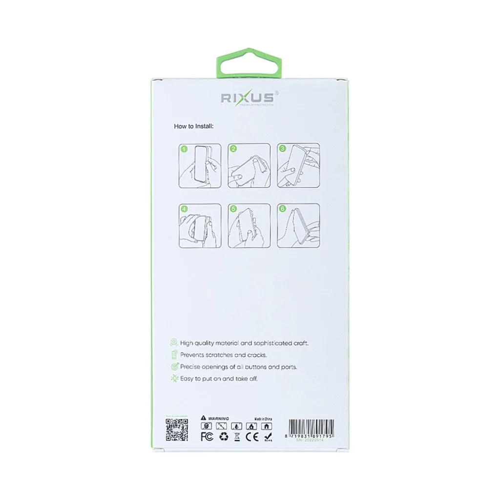 Rixus Anti-Burst cover med MagSafe til iPhone 16, gennemsigtig, billede 5