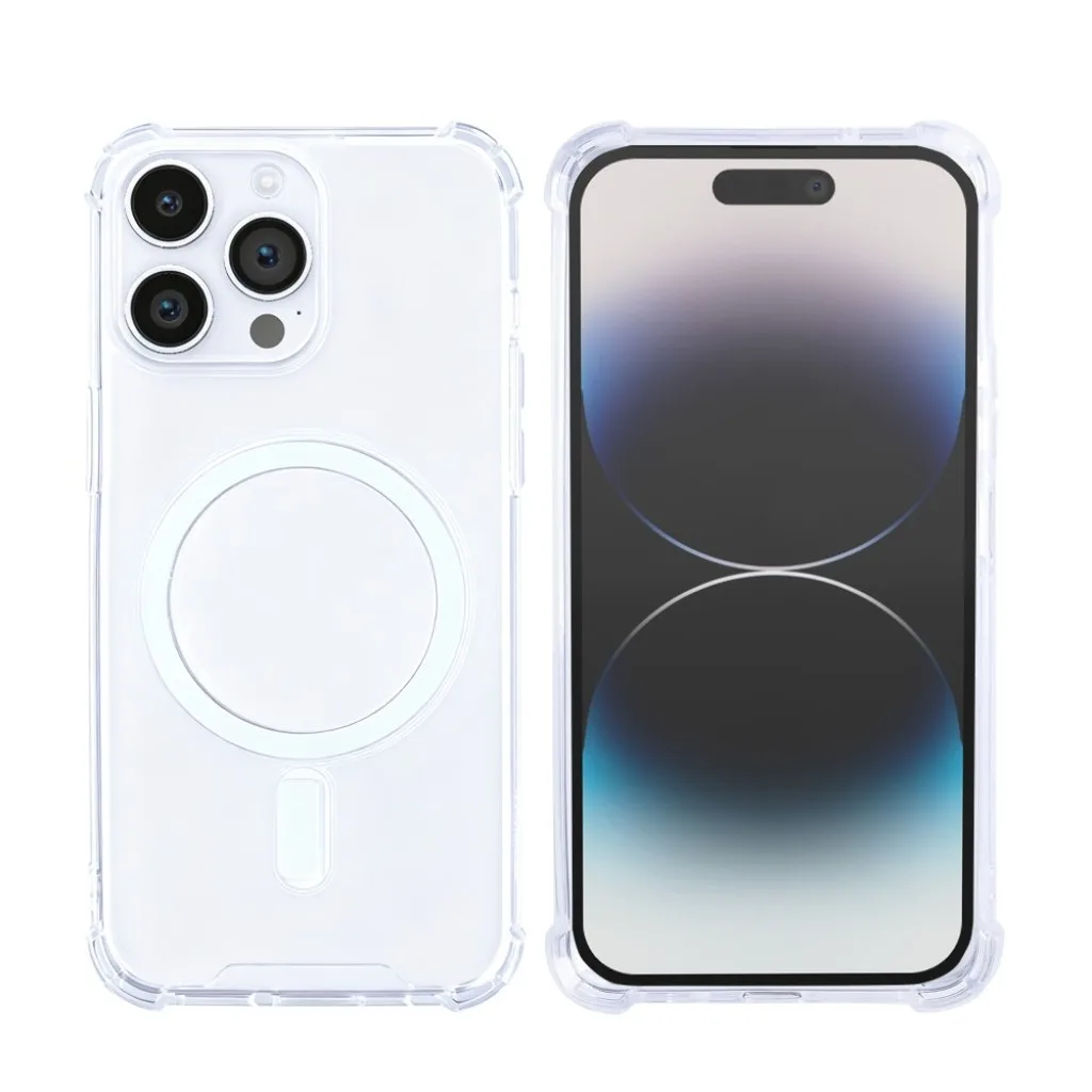 Rixus Anti-Burst cover med MagSafe til iPhone 14 Pro Max, gennemsigtig, billede 3