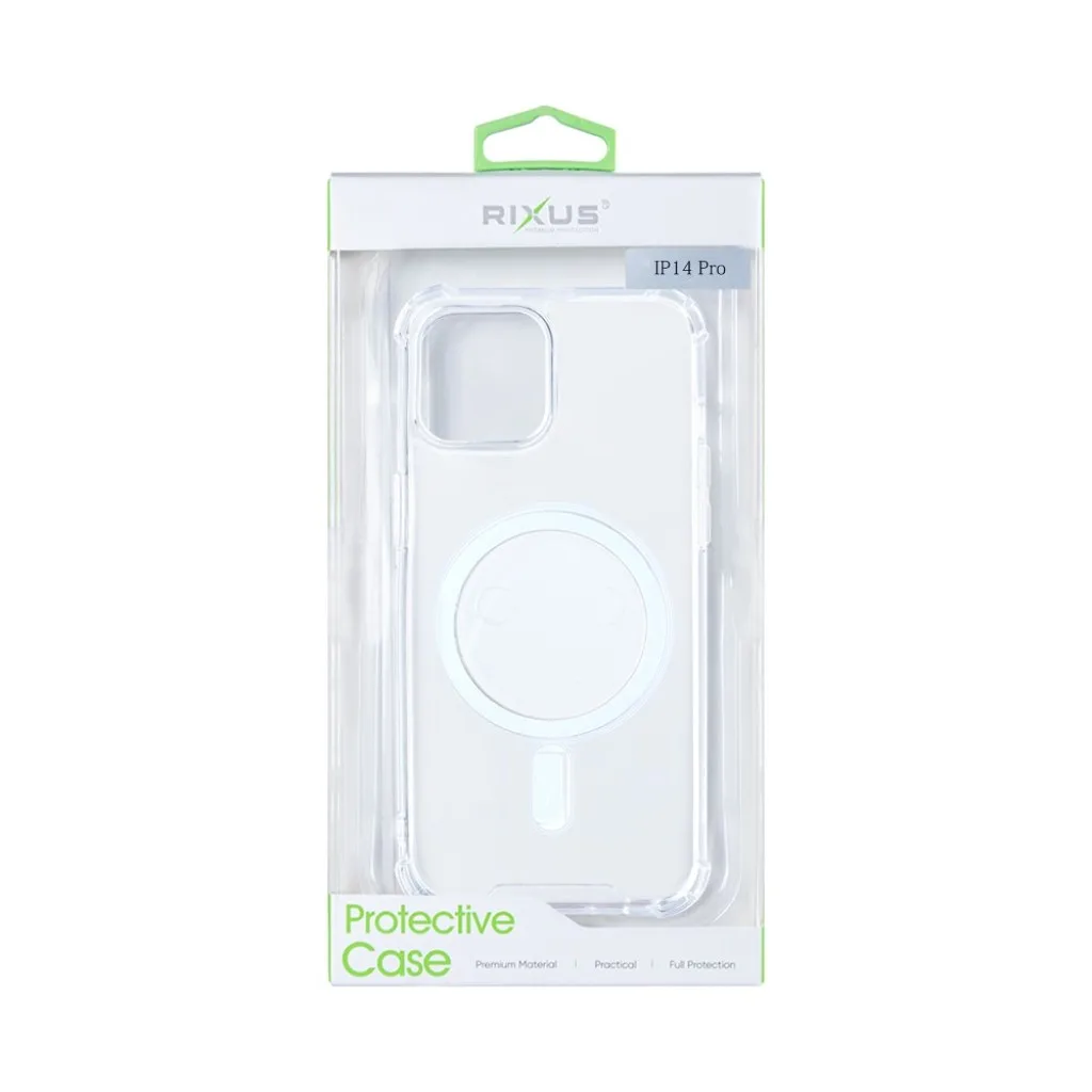 Rixus Anti-Burst cover med MagSafe til iPhone 14 Pro, gennemsigtig, billede 5