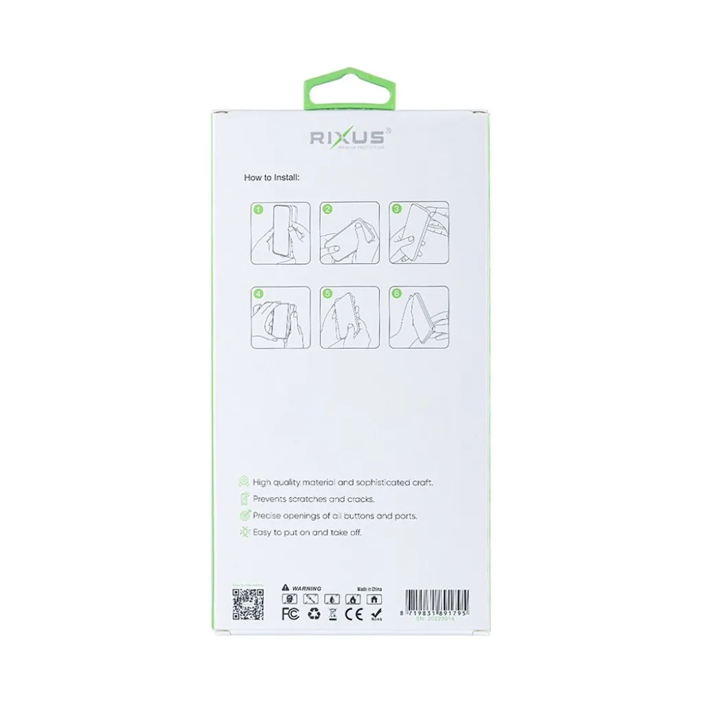 Rixus Anti-Burst cover med MagSafe til iPhone 14 Pro, gennemsigtig, billede 6