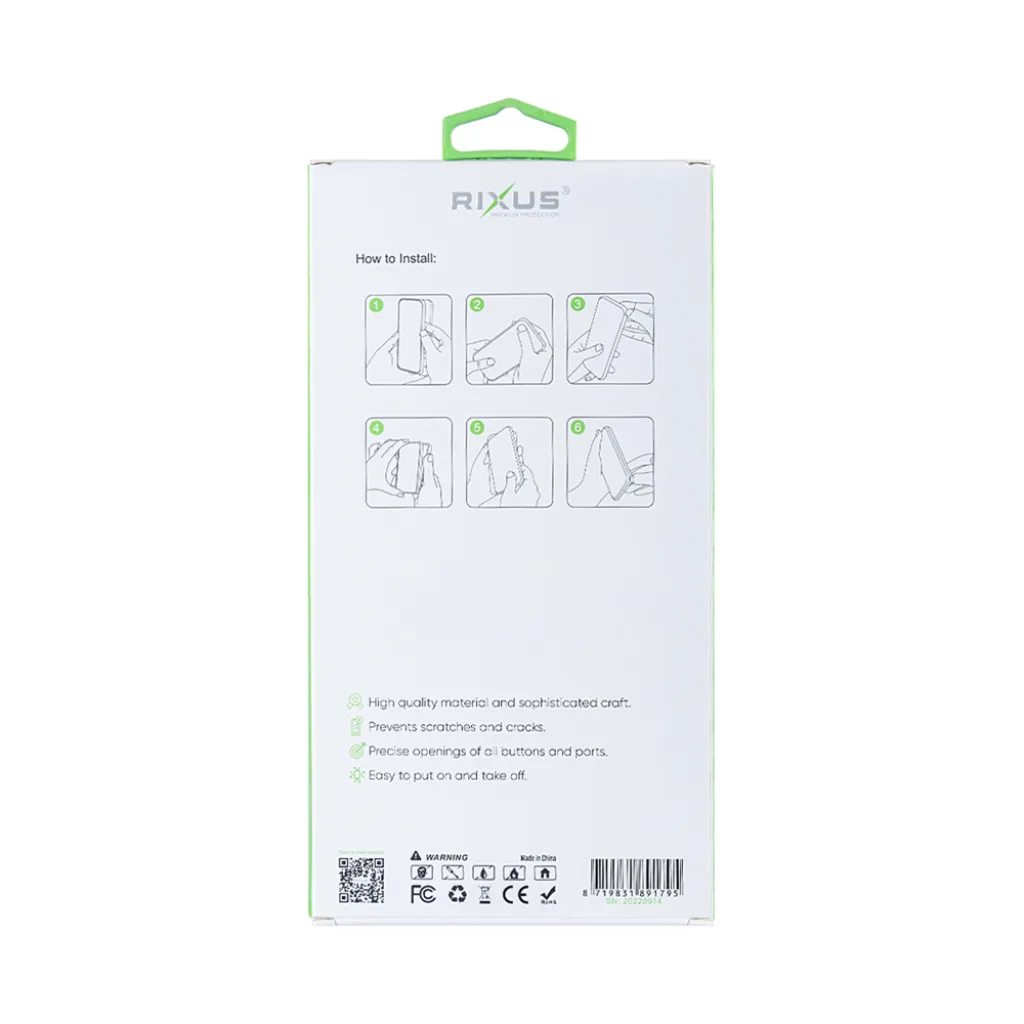Rixus Anti-Burst cover med MagSafe til iPhone 14 Pro Max, gennemsigtig, billede 6