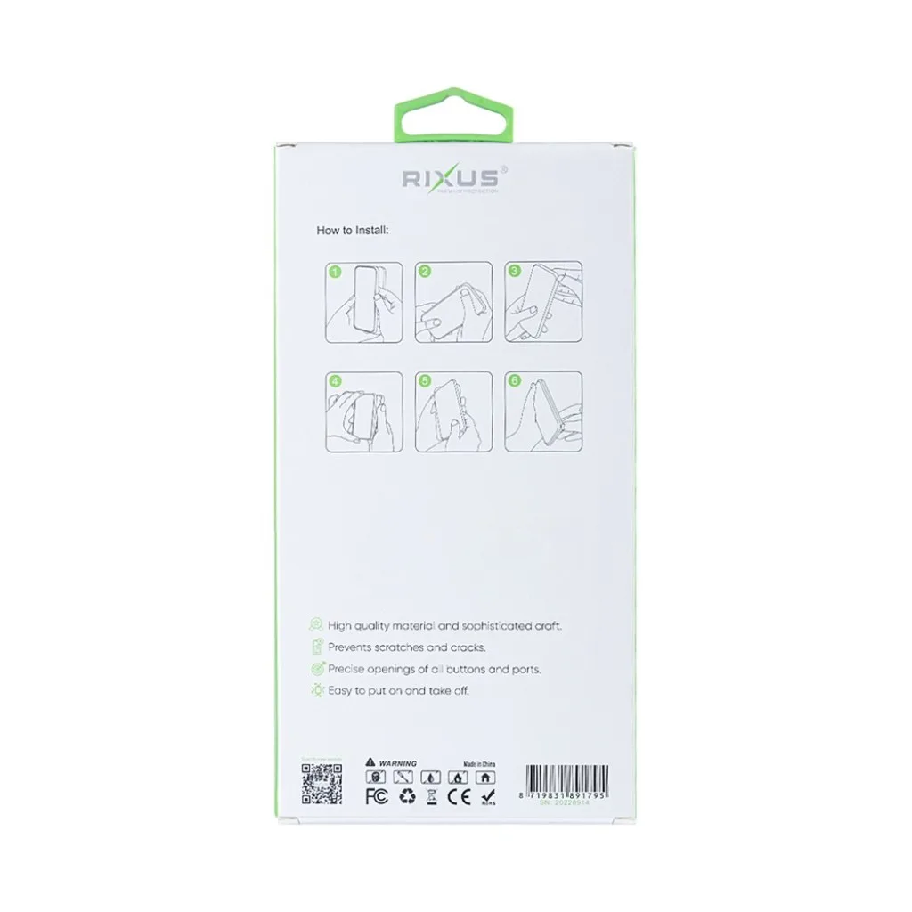Rixus Anti-Burst cover med MagSafe til iPhone 14, gennemsigtig, billede 6