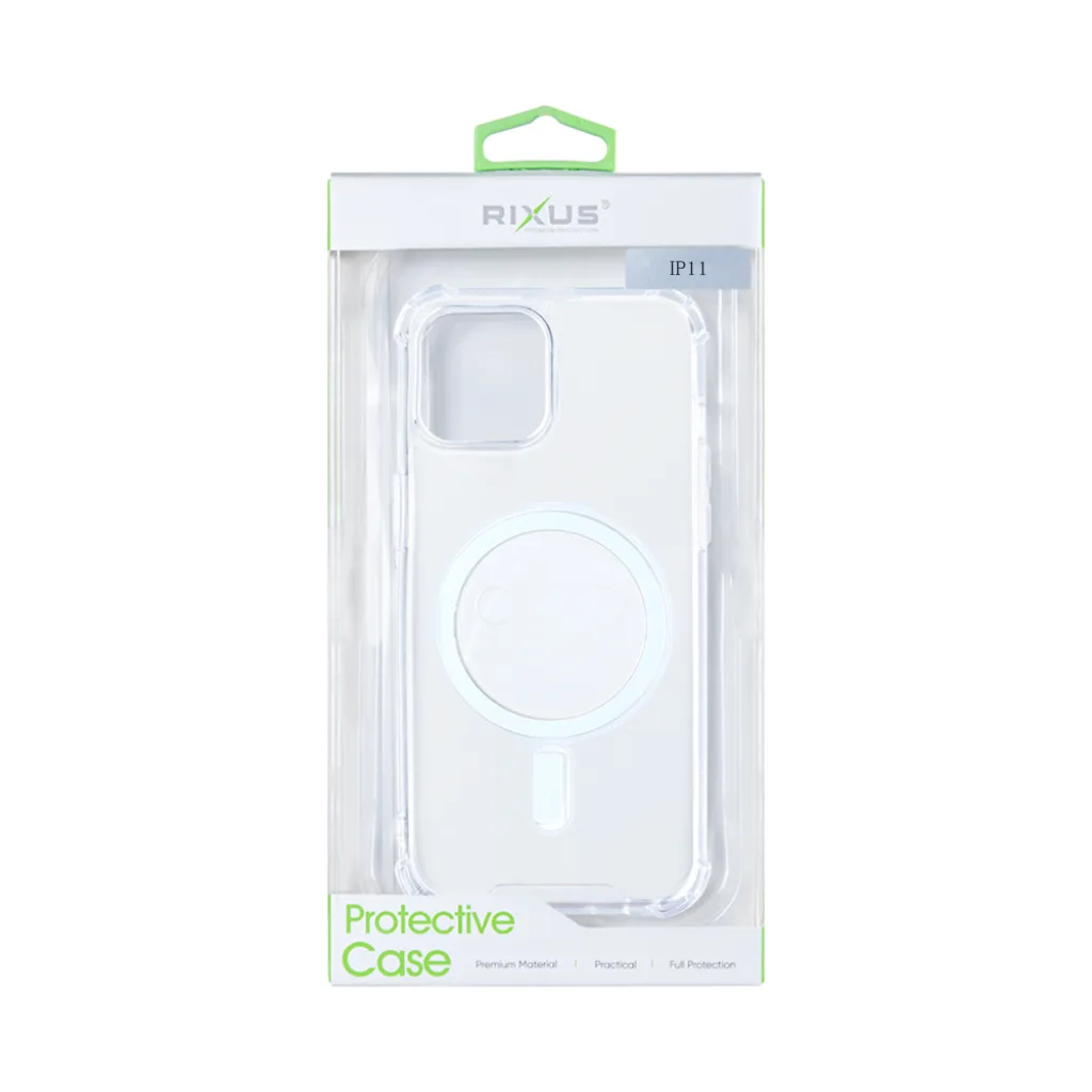 Rixus Anti-Burst cover med MagSafe til iPhone 11, gennemsigtig, billede 5