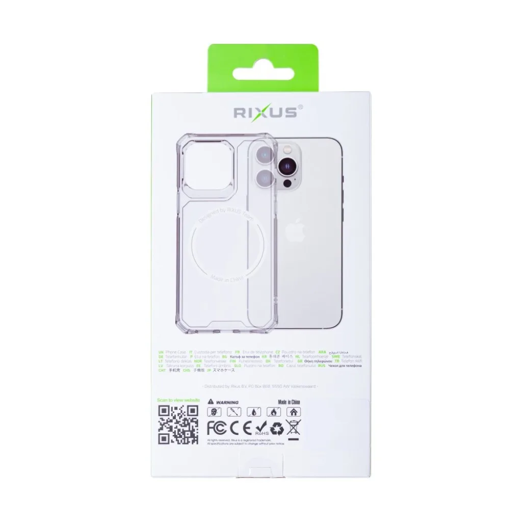 Rixus Armor-X Anti Shock cover med MagSafe til iPhone 15 Pro Max, gennemsigtig, billede 5