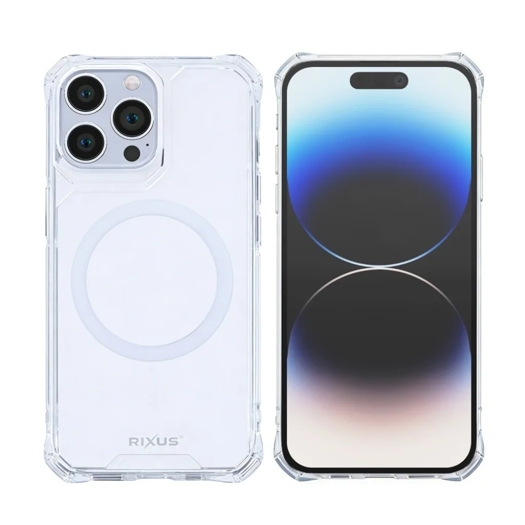 Rixus Armor-X Anti Shock cover med MagSafe til iPhone 14 Pro Max, gennemsigtig, billede 3
