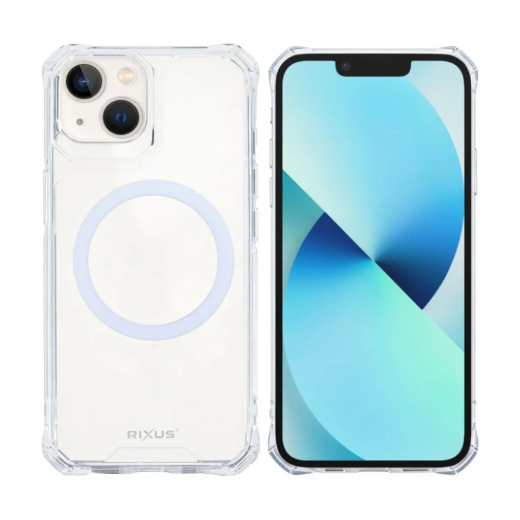 Rixus Armor-X Anti Shock cover med MagSafe til iPhone 13, gennemsigtig, billede 3