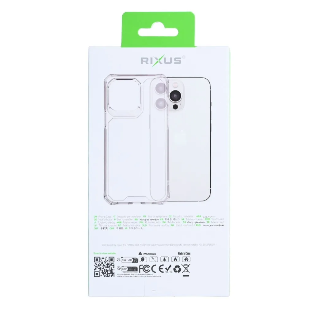 Rixus Armor-X Anti Shock cover til iPhone 17 Air, gennemsigtig, billede 5