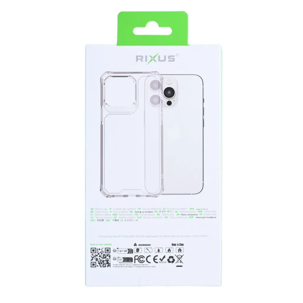 Rixus Armor-X Anti Shock cover til iPhone 17, gennemsigtig, billede 5