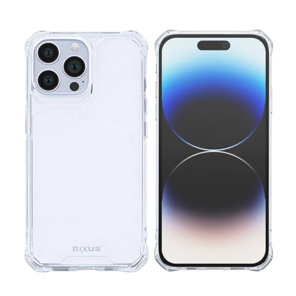 Rixus Armor-X Anti Shock cover til iPhone 14 Pro Max, gennemsigtig, billede 3