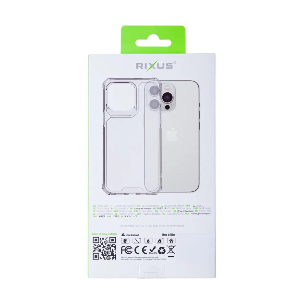 Rixus Armor-X Anti Shock cover til iPhone 14, gennemsigtig, billede 5