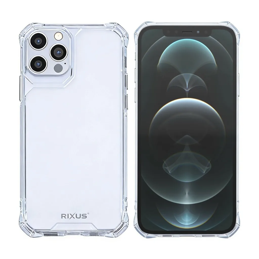 Rixus Armor-X Anti Shock cover til iPhone 12, gennemsigtig, billede 3
