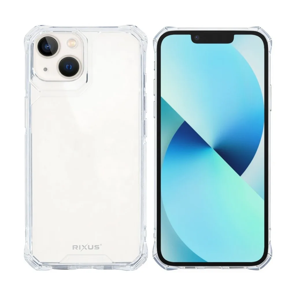 Rixus Armor-X Anti Shock cover til iPhone 13, gennemsigtig, billede 3