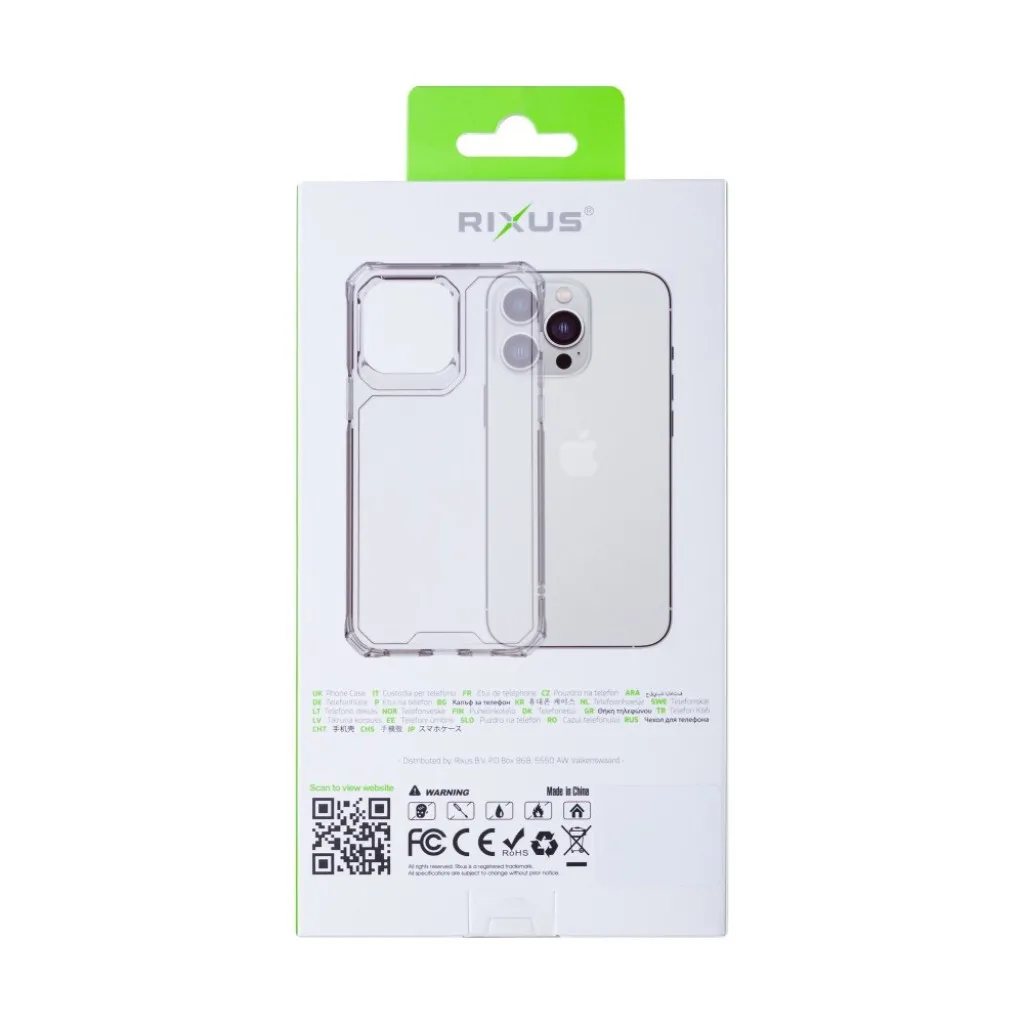 Rixus Armor-X Anti Shock cover til iPhone 12, gennemsigtig, billede 5