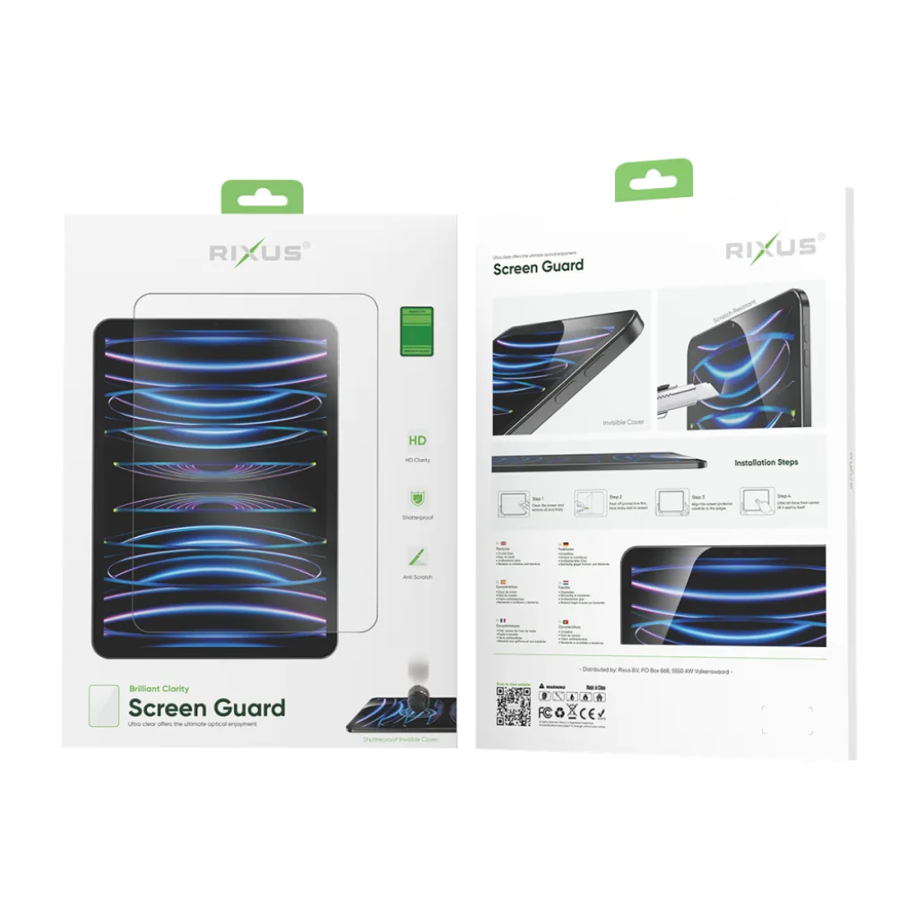 Rixus Screen Guard beskyttelsesglas til iPad Pro 12,9" (2018–2022), billede 2