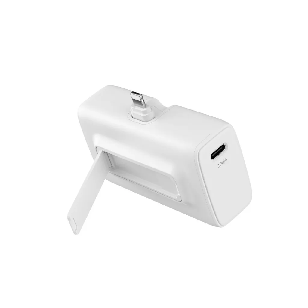 Rixus Mini Click-On 3 in 1 Powerbank 4500mAh, hvid, billede 3