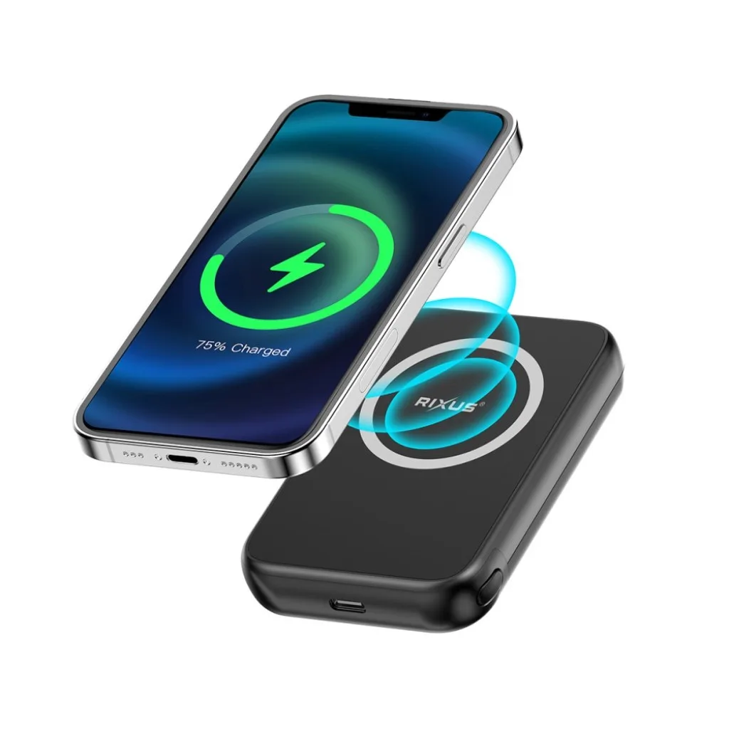 Rixus High Capacity Powerbank 5000mAh, sort, billede 3