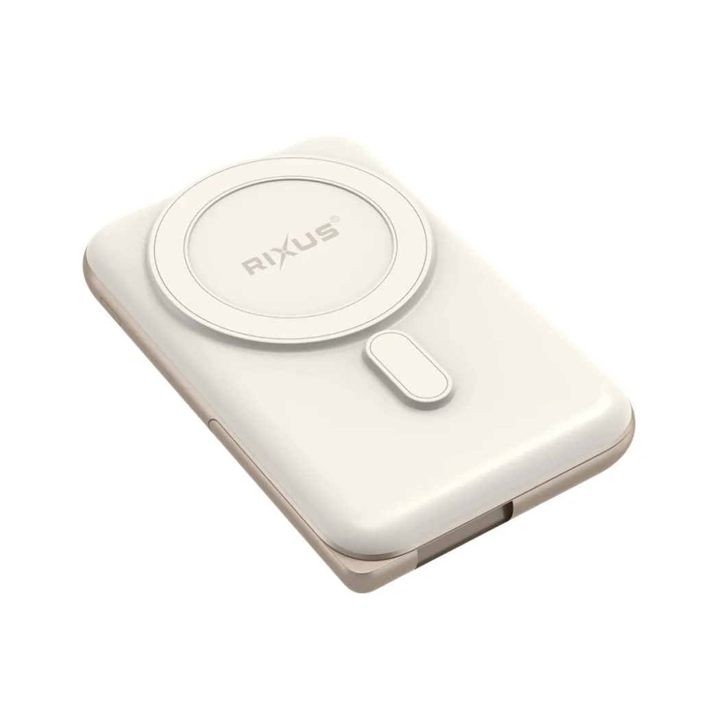 Rixus Portable Magnetic Powerbank 10000mAh With Stand, guld, billede 2
