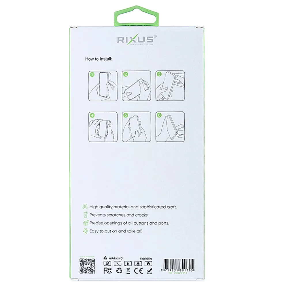 Rixus Anti-Burst cover til Galaxy S25 Edge, gennemsigtig, billede 5
