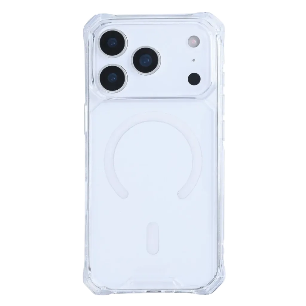 Rixus Armor-X Anti Shock cover med MagSafe til iPhone 17 Pro, gennemsigtig