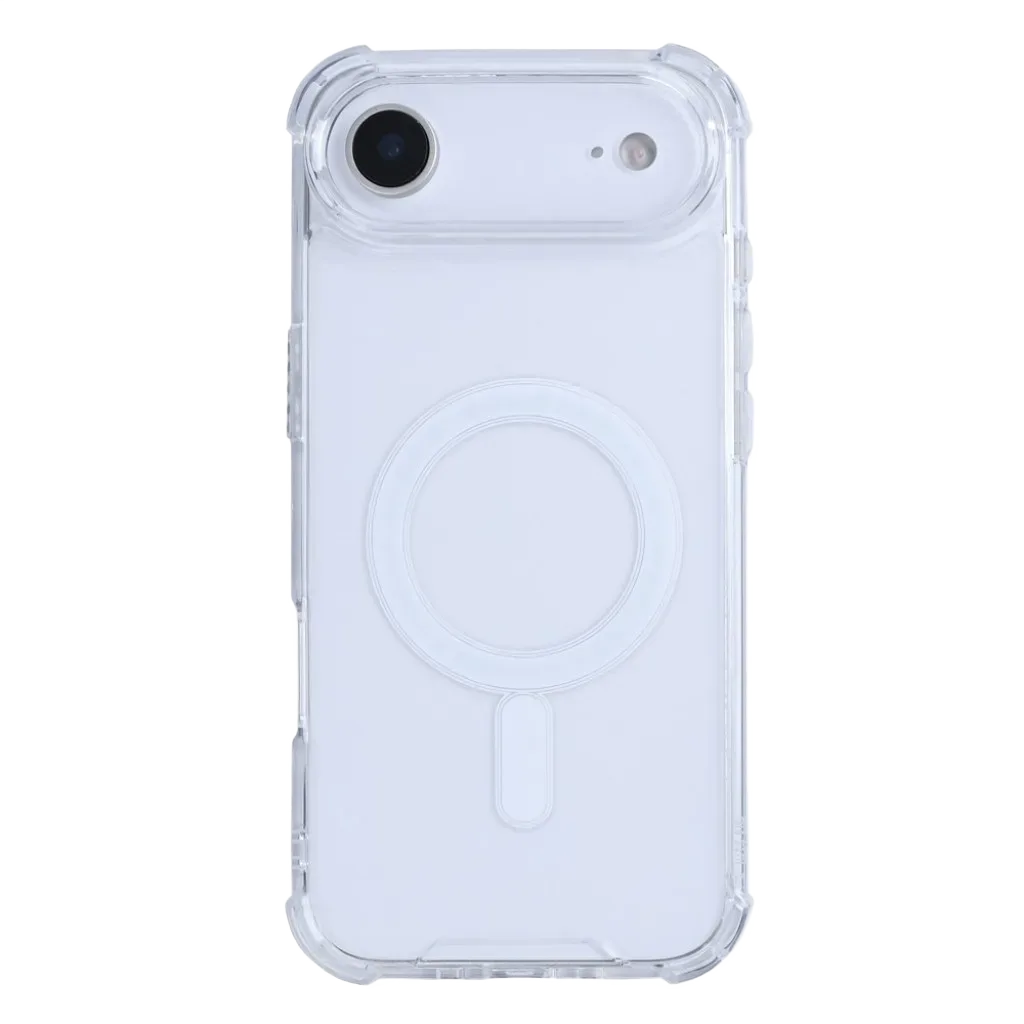 Rixus Anti-Burst cover med MagSafe til iPhone 17 Air, gennemsigtig