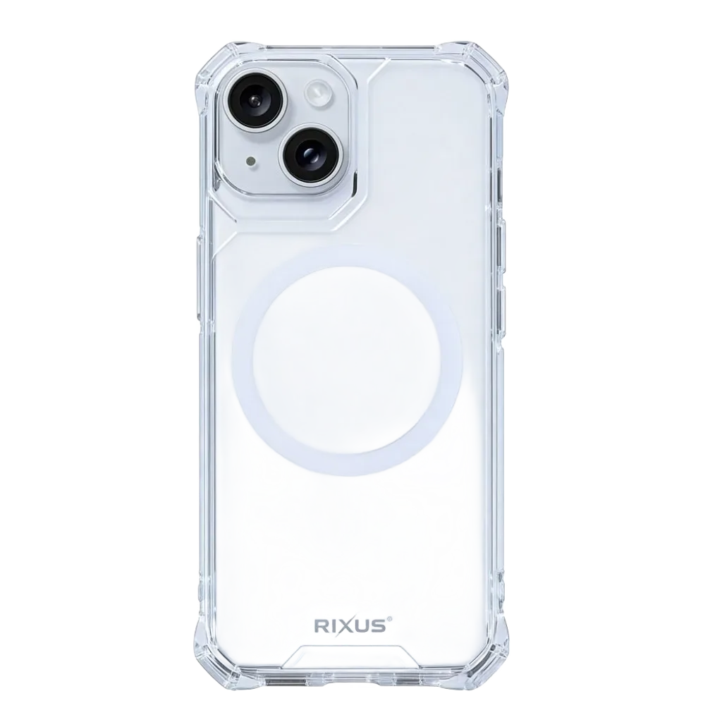 Rixus Armor-X Anti Shock cover med MagSafe til iPhone 15 Pro Max, gennemsigtig