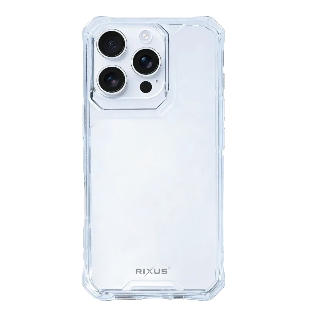 Rixus Armor-X Anti Shock cover til iPhone 16 Pro Max, gennemsigtig