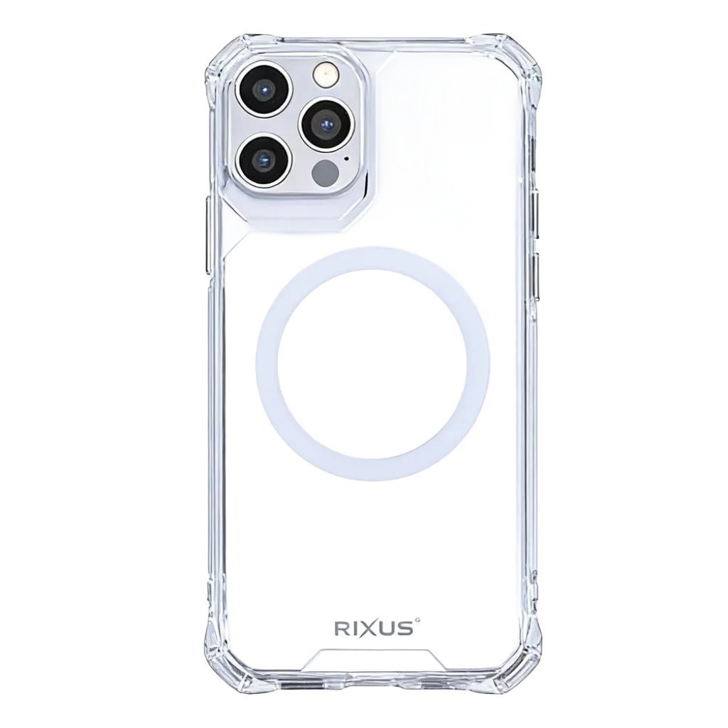 Rixus Armor-X Anti Shock cover med MagSafe til iPhone 12, gennemsigtig