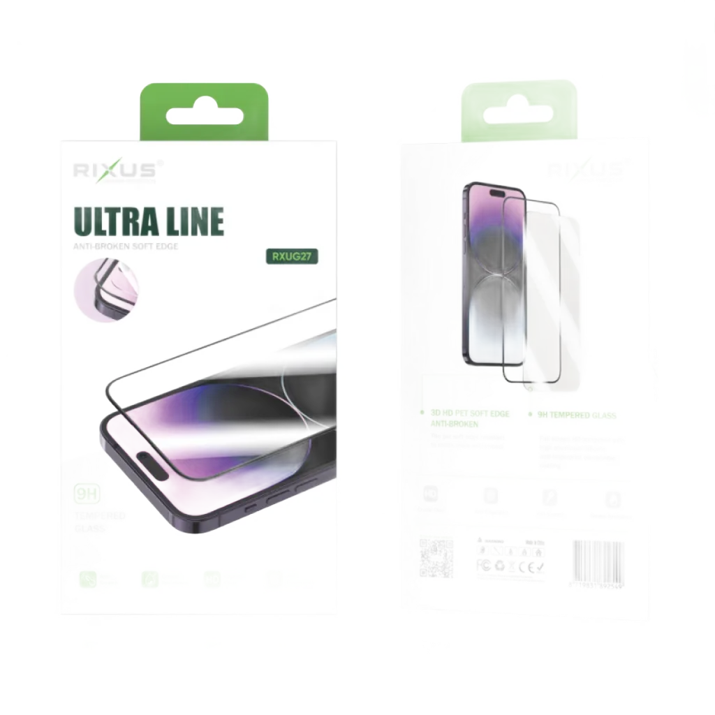 Rixus Clear HD Ultra Line beskyttelsesglas til iPhone 15